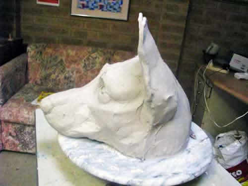K9 Memorial (clay head)